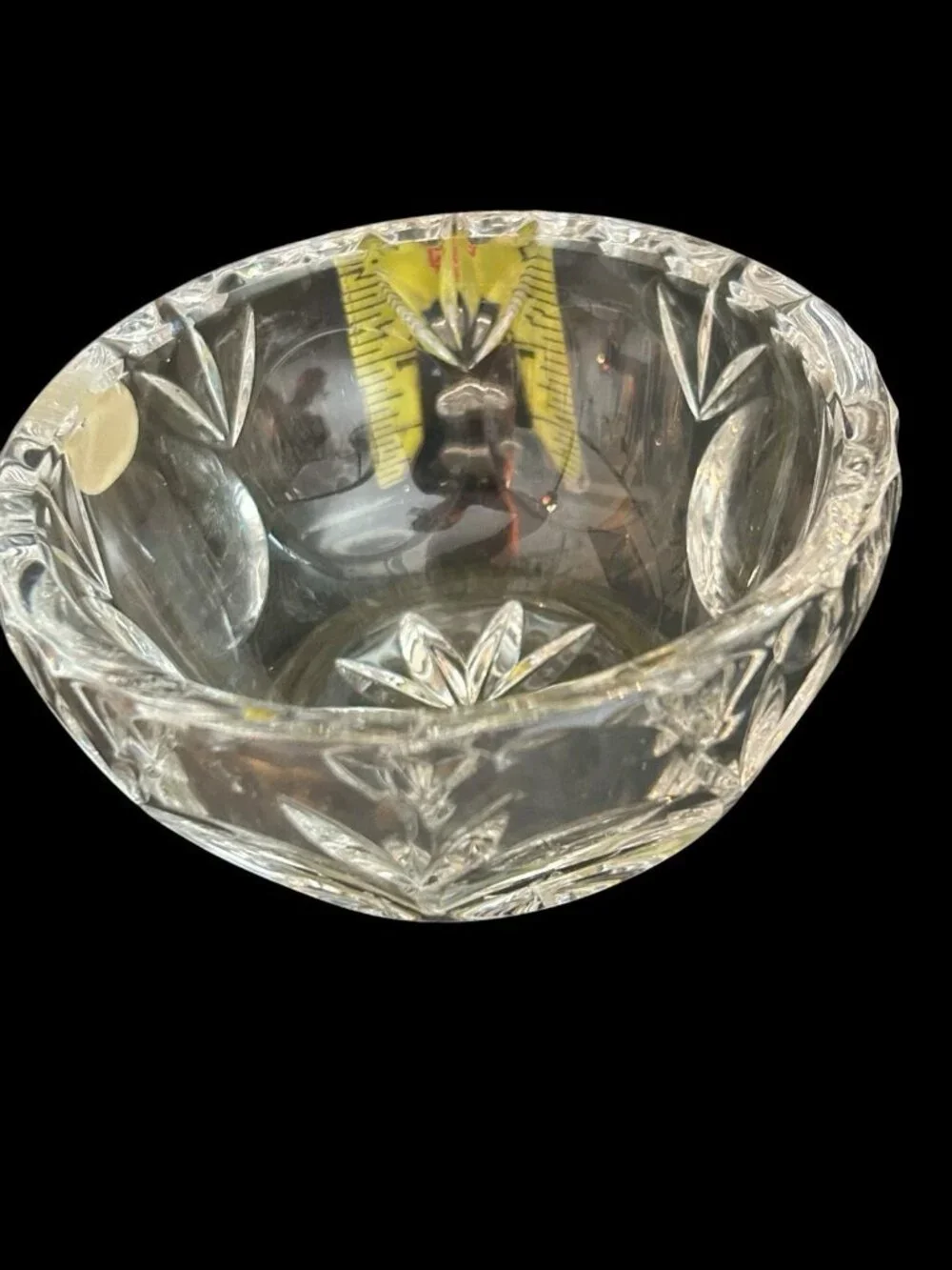 Vintage Heavy Hand Cut Crystal Petite Cream and Sugar Set Quality Collectible
